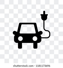 Car vector icon isolated on transparent background, Car logo concept