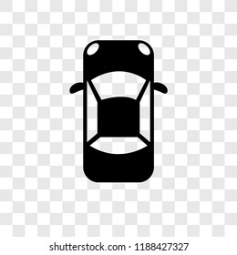 Car vector icon isolated on transparent background, Car transparency logo concept