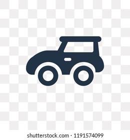 Car vector icon isolated on transparent background, Car transparency concept can be used web and mobile
