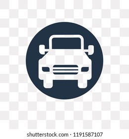 Car vector icon isolated on transparent background, Car transparency concept can be used web and mobile