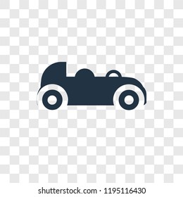 Car vector icon isolated on transparent background, Car transparency logo concept