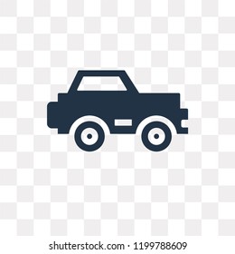 Car vector icon isolated on transparent background, Car transparency concept can be used web and mobile