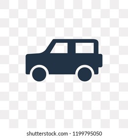 Car vector icon isolated on transparent background, Car transparency concept can be used web and mobile