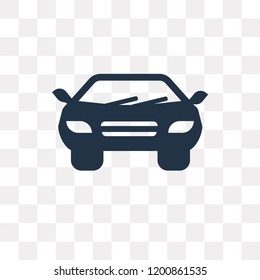 Car vector icon isolated on transparent background, Car transparency concept can be used web and mobile