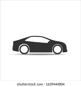 Car vector icon isolated on white background