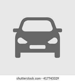 Car vector icon. Isolated simple front car logo illustration. - Shutterstock ID 417743329