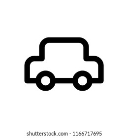 Car vector icon, linear design