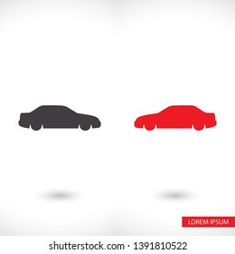 Car  vector icon , lorem ipsum Flat design