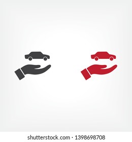 Car  vector icon , lorem ipsum Flat design