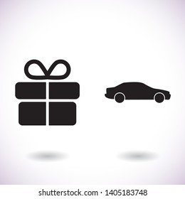 Car  vector icon , lorem ipsum Flat design