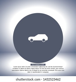 Car Vector icon . Lorem Ipsum Illustration design
