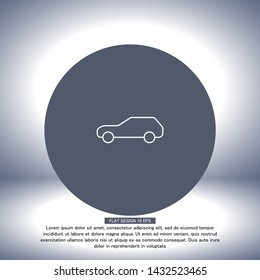 Car Vector icon . Lorem Ipsum Illustration design