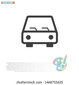Car Vector icon . Lorem Ipsum Illustration design