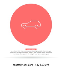 Car Vector icon . Lorem Ipsum Illustration design