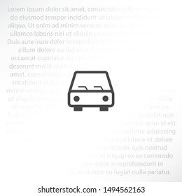 Car Vector icon . Lorem Ipsum Illustration design
