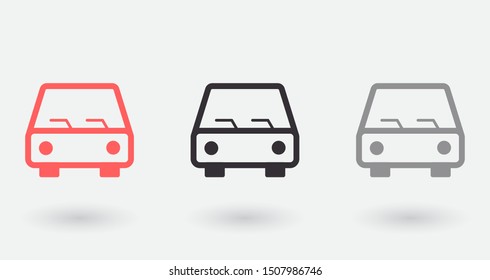 Car Vector icon . Lorem Ipsum Illustration design