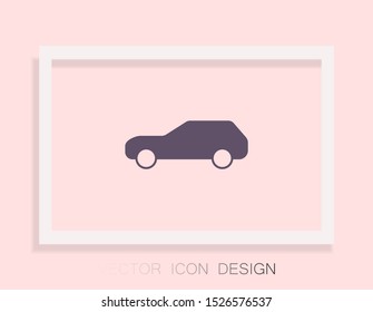 Car Vector icon . Lorem Ipsum Illustration design