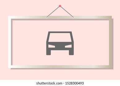 car Vector icon . Lorem Ipsum Illustration design