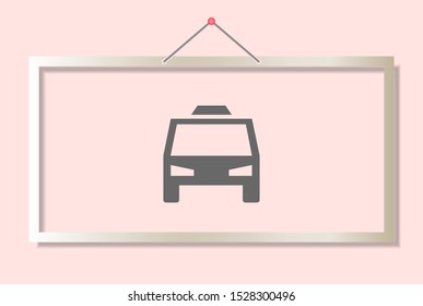 car Vector icon . Lorem Ipsum Illustration design
