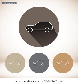 Car Vector icon . Lorem Ipsum Illustration design