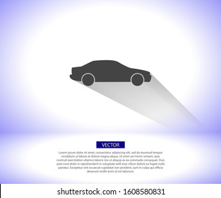 Car vector icon , lorem ipsum Flat design