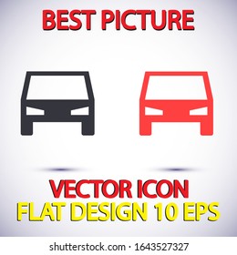car Vector icon . Lorem Ipsum Illustration design