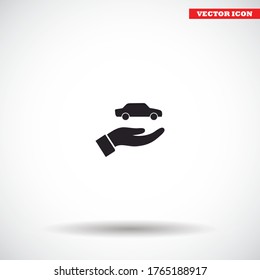 Car vector icon , lorem ipsum Flat design