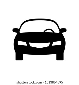 Car vector icon on white background