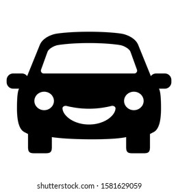 Car vector icon on white background
