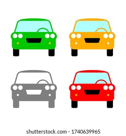 Car vector icon on white background