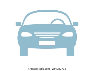 Car vector icon on white background