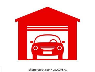 Car vector icon on white background