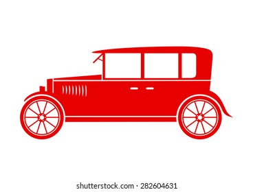 Car vector icon on white background