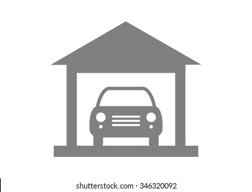 Car vector icon on white background