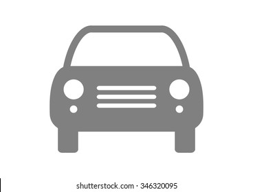 Car vector icon on white background