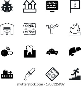 car vector icon set such as: dentist, gate, holding, mouth, blister, anatomy, pills, drop, stairs, yellow, food, tool, businessman, siren, climb, start, building, side, corporate, step, ortography