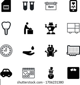 Symbolsatz für die Vektorillustration von Kraftfahrzeugen wie: Flughafen, sauber, Computer, LKW, Dienstleistungen, Smartphone, niemand, global, Blut, Kontrolle, Uhr, semi, real, Zeichnung, Büro, Anhänger, menschliches, ui, Dentalflugzeug, Timer