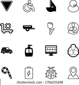 car vector icon set such as: liquid, ladybug, beauty, point, clip, uk, cardio, icons, screen, lady, help, drive, sailing, button, tulips, chair, battery, navigation, signal, energy, mast, body