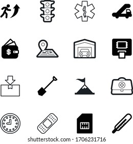 car vector icon set such as: rich, gps, purse, person, second, kit, navigator, tag, loan, semaphore, plaster, danger, mountain, place, shipping, interface, instrument, telephone, map, company