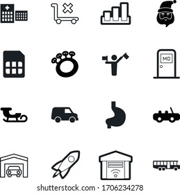 car vector icon set such as: clinic, anatomy, service, shape, process, launch, gate, sorting, trolley, sled, beanbag, professional, futuristic, sledding, checkered, wireless, information, ship