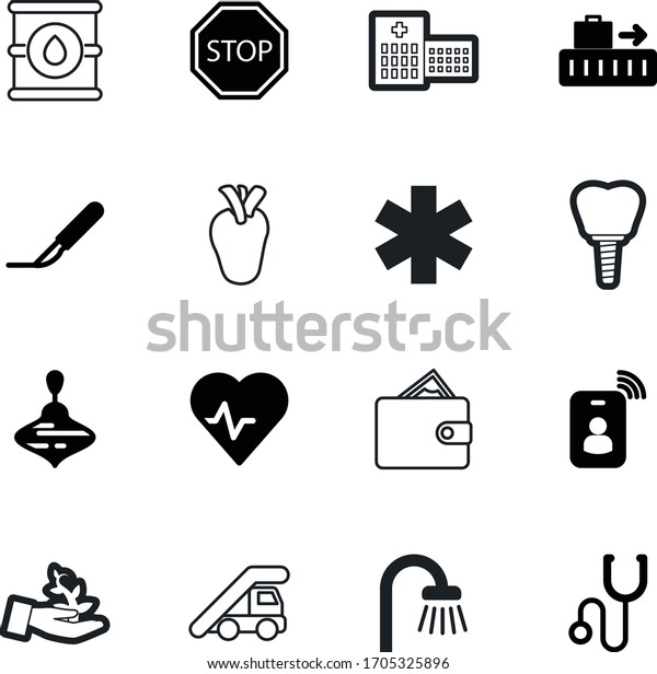 car vector icon set such as: construction, home,\
star, image, silhouette, attention, animal, staff, bank, tourism,\
carousel, water, delivery, organ, stretcher, real, direction,\
shower, ecg, eco, pay