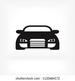 car vector icon, stock vector illustration flat design style