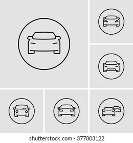 Car vector icons 