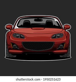 car vector illustration for conceptual design