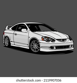 car vector illustration for conceptual design