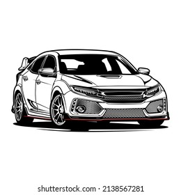 car vector illustration for conceptual design