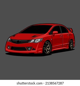 car vector illustration for conceptual design