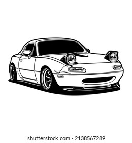 car vector illustration for conceptual design