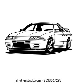 car vector illustration for conceptual design