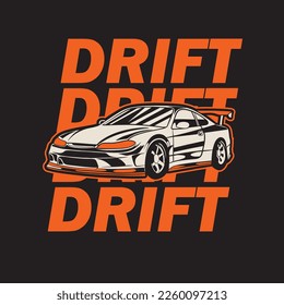 Car Vector Illustration For Conceptual Design. Good for poster, sticker, t shirt print, banner.